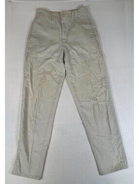 Vintage Levi's Women Chino Pants Size 27 Beige Straight Trousers